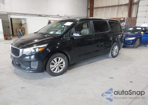 2016 Kia Sedona Lx из США, поврежденный, VIN KNDMB5C10G6209405
